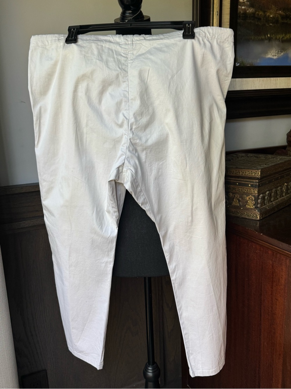 Vince Light Beige Drawstring Chino Pants small - Picture 3 of 6